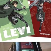 Set di due poster Attack on Titans: Levi e Misaka