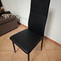 Set di 2 Sedie moderne Sala da pranzo eco pelle