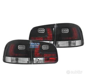 FANALI VOLKSWAGEN VW TOUAREG 02-10 LED SFONDO NERO