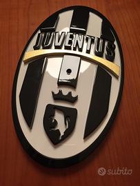 Orologio tridimensionale Juventus, laccato, 29x18