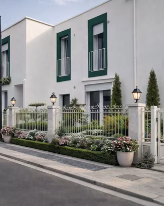 PRESTIGIOSE VILLE A SCHIERA DI PREGIO GIARDINO P.A