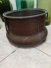 pentola in rame primi 900 diam 40 circa alt 30 cm