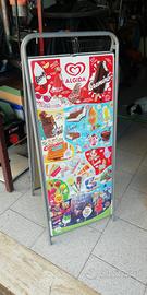 insegna in metallo gelati algida