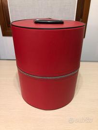 Cappelliera vintage anni 70 con testina e parrucca