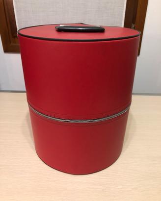 Cappelliera vintage anni 70 con testina e parrucca