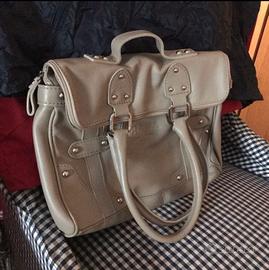 Borsa nuova in similpelle grigia