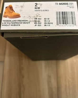 Scarpincini timberland bambino