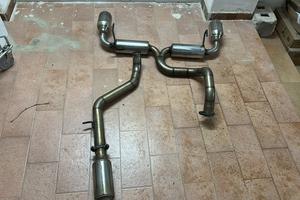 scarico in acciaio da 63.5 silenziato