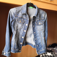 Giubbino jeans Benetton 8 9 anni 140 cm