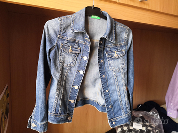 Giubbino jeans Benetton 8 9 anni 140 cm