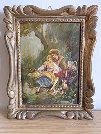 Quadro dipinto arte pastorale bucolico