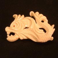 Spilla decorativa per abito drago anni 70