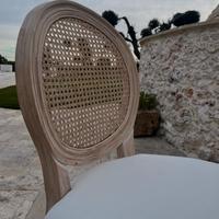 4 Sgabelli in legno massello