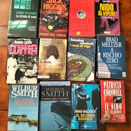 Lotto 12 libri gialli thriller spionaggio 