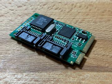 Scheda controller SATA mini PCI Express 2 porte