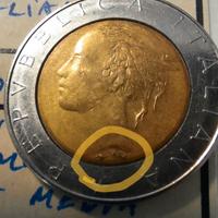 Lire 500 errore di conio