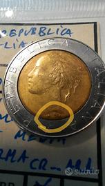 Lire 500 errore di conio