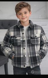 Giacca a quadri bimbo 10 anni