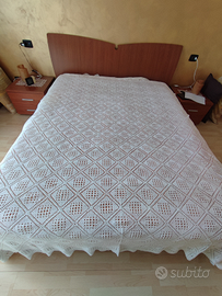 Copriletto, copertina e centri uncinetto