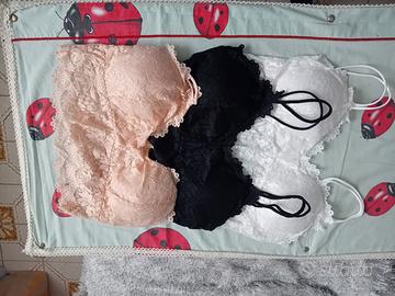 Bralette in pizzo nuove 4pz taglia L (44/46)