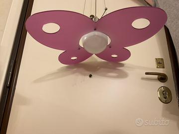 Toffoli lampadario a sospensione farfalla bambina