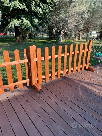 12 moduli recinzione legno usato  Roma
