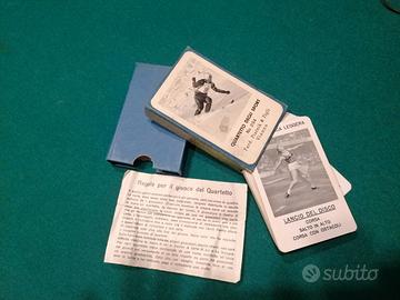 carte da gioco vintage "Quartetto degli Sport"