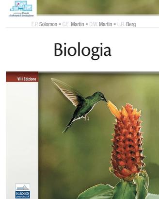 Libro Universitario di Biologia Eldra P. Solomon