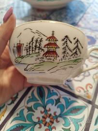 Porcellana Giapponese Tazze con Piattini