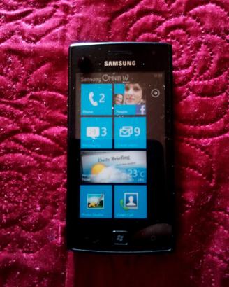 Mockup da esposizione Samsung Omnia W
