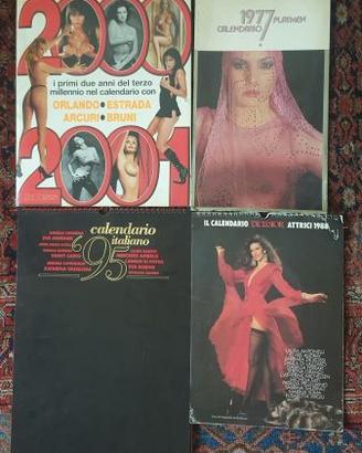 Lotto calendari Playmen '77 Excelsior attrici '88