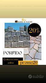 pavimento esterno in pietra porfido 