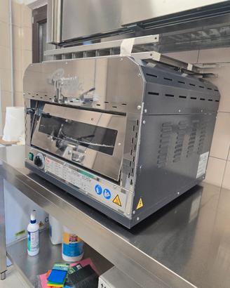 Forno per pinse romane con piano girevole 