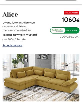Divano angolare 5 posti