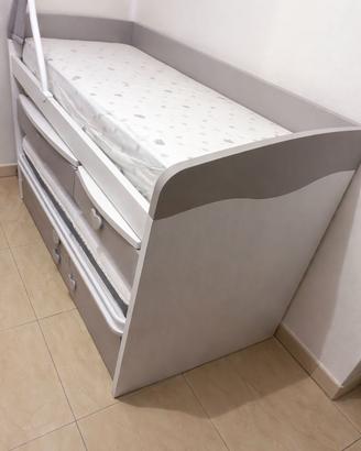 Letto Singolo con secondo letto estraibile