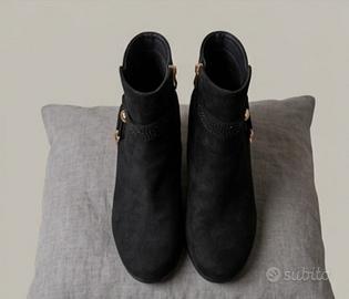 Stivaletti Laura Mode neri tacco camoscio tg 40
