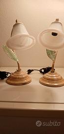 Lampade da tavolo, comodino in vetro stile murano