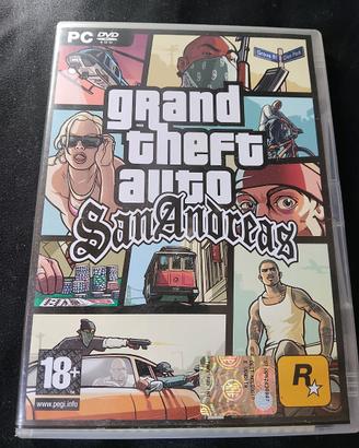 GTA San Andreas PC ITA DVD ROM Rockstar con poster