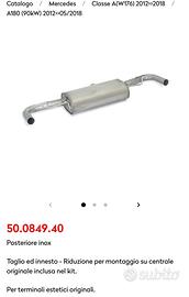 Scarico Ragazzon Mercedes Classe A w176 A180/A200