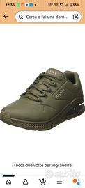 sneakers uomo skechers uno 2 44,5 oliva militare 