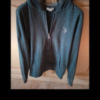Felpa U.S.Polo Assn zip e cappuccio taglia S mai u