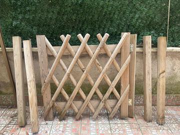 cancelletto in legno 100x100 + 3 steccati 180x100