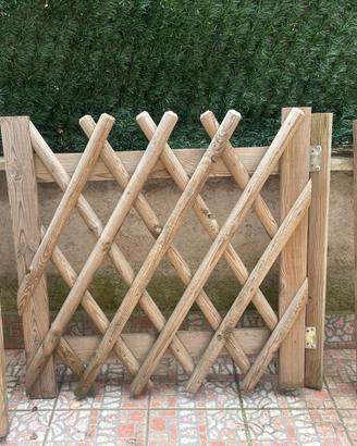 cancelletto in legno 100x100 + 3 steccati 180x100