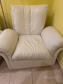 Poltrona in pelle