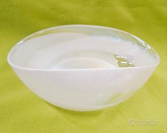 Ciotola piegata "Cartoccio cristallo" Yalos Murano