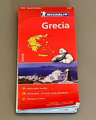 Mappa Cartina Michelin Grecia