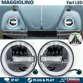 FARI LED Angel Per VW MAGGIOLINO 6500K OMOLOGATI