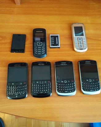 LOTTO 6 CELLULARI BLACKBERRY-NOKIA-SAMSUNG - leggi