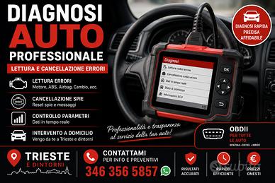 Diagnosi auto professionale a domicilio – Trieste