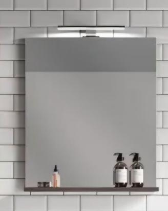 Specchio con mensola marrone scuro 60x70h nuovo